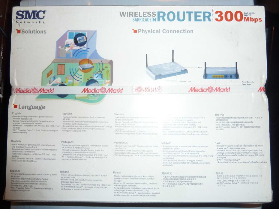 Router novo wireless 300Mbps SMC Networks