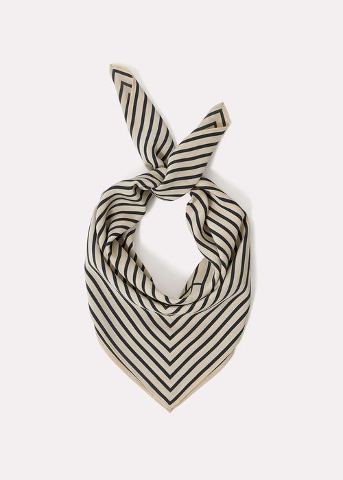 Шарф Toteme Signature Monogram Silk scarf Creme