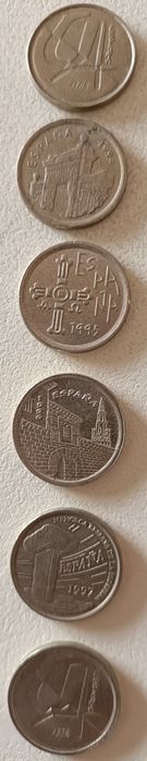 Moedas Europa. ESPANHA. Pesetas.