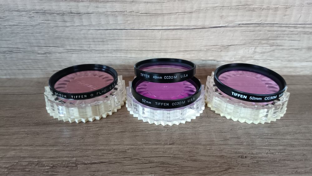 Світлофільтри Tiffen CC30M  52mm, Tiffen SF-52M FL-D 52mm, Tiffen 49mm