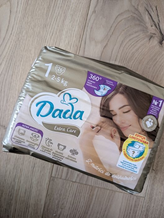 Pieluchy Dada Extra Care rozmiar 1 (2-5kg) x7