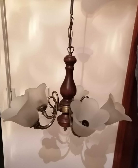 Candeeiro antigo 5 lâmpadas