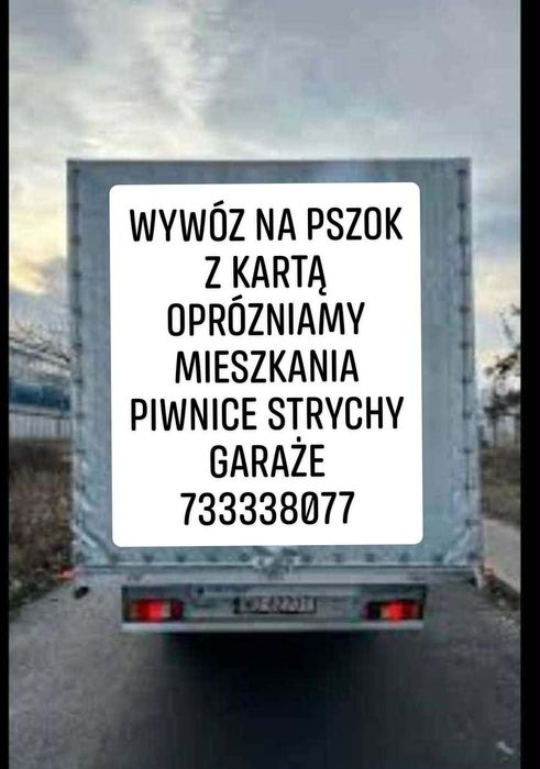 Wywóz na pszok tanio