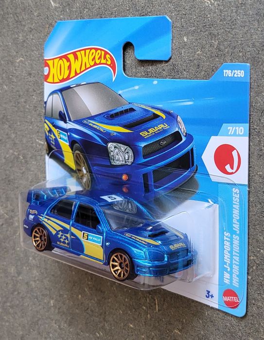 Hot Wheels Subaru Impreza WRX niebieska