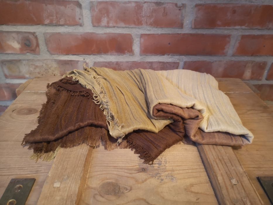 Szal Chusta kolory ziemi lekki