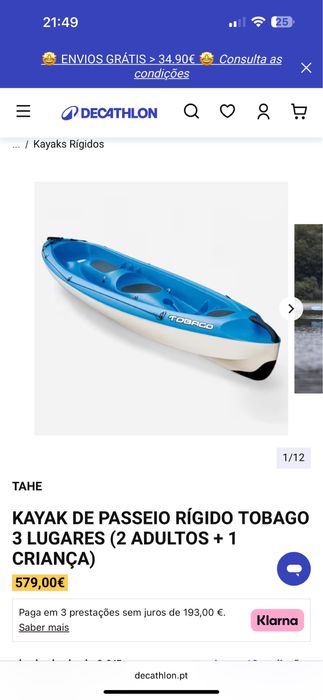 Kayak 3 pessoas TOBAGO