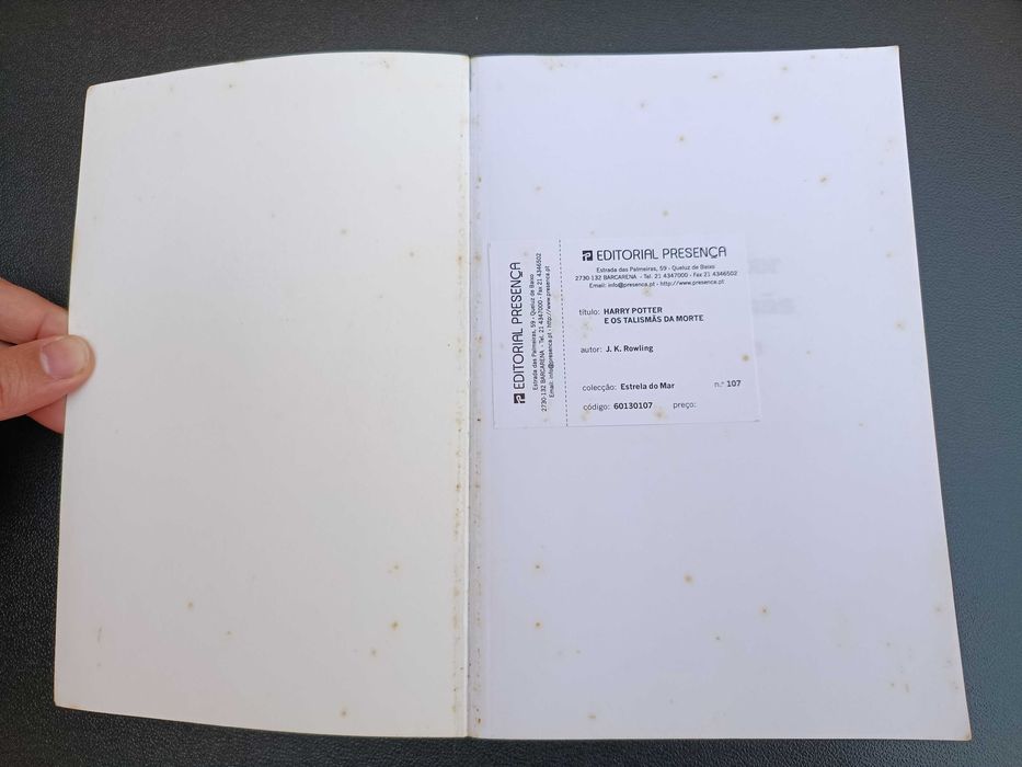 Livro "Harry Potter e os Talismãs da Morte", J. K. Rowling