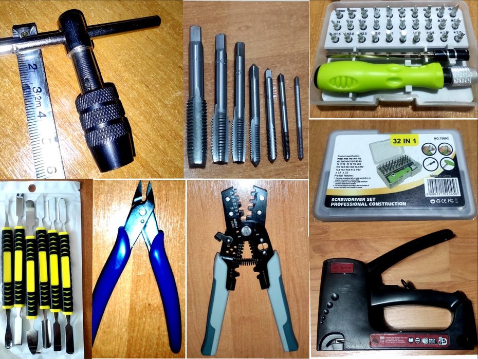 Кусачки/ Обжимка / Набор Отверток/ Степлер/Метчики