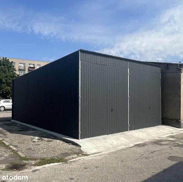 Garaż blaszany 6x8m, wysokość wjazdu 3m