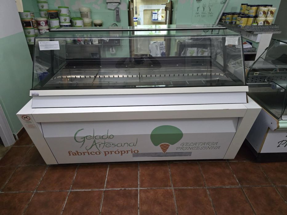 Vitrine profissional de gelados