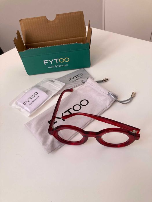 Armações de óculos vermelhas super fashion - Marca Fytoo
