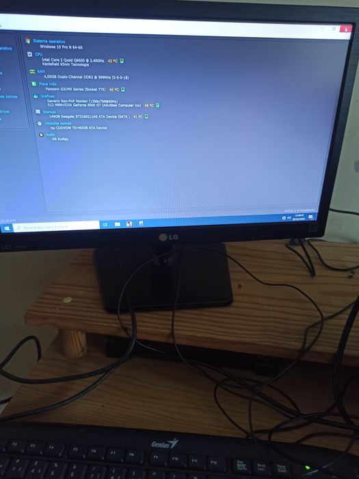 Pc completo com monitor led 19