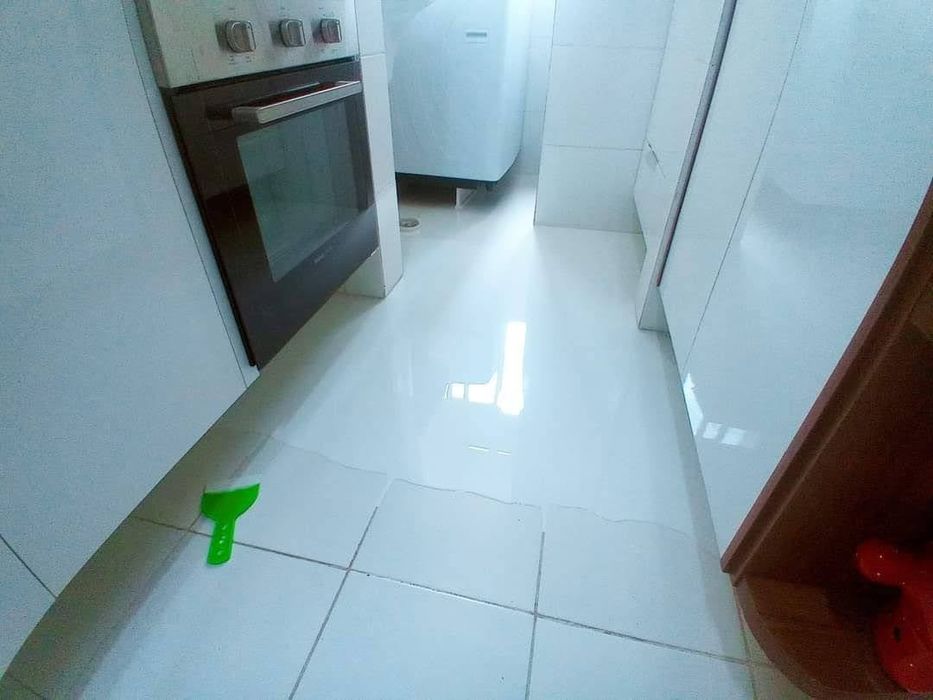Piso epóxi sem sujeira