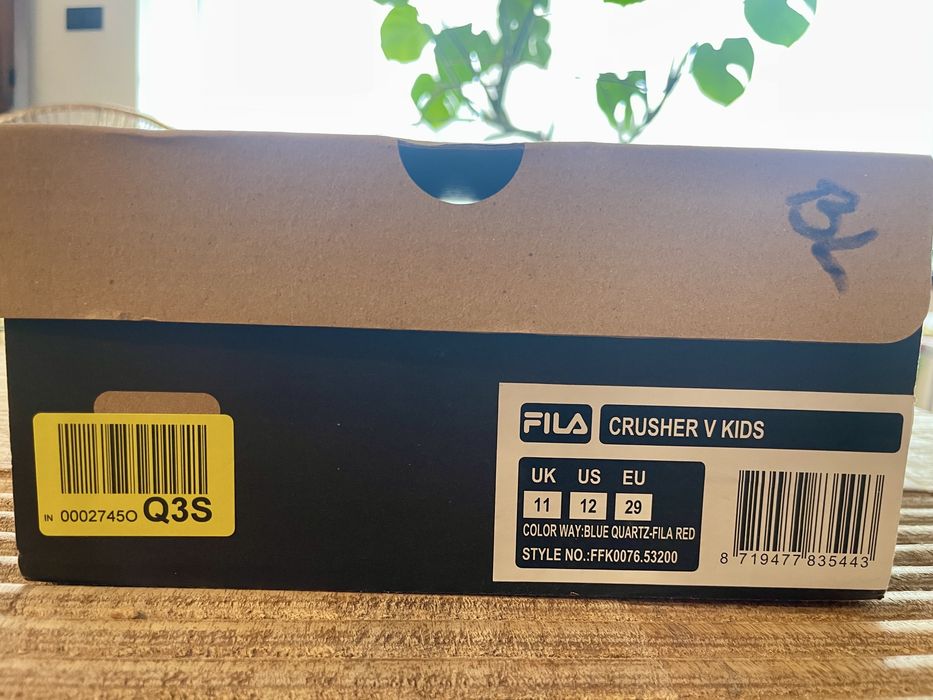 FILA Crusher V kids, sportowe sneakersy  r. 29