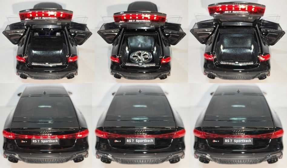 Audi RS7 Sportback Black модель 1:18 с пультом-брелком Металл звук све