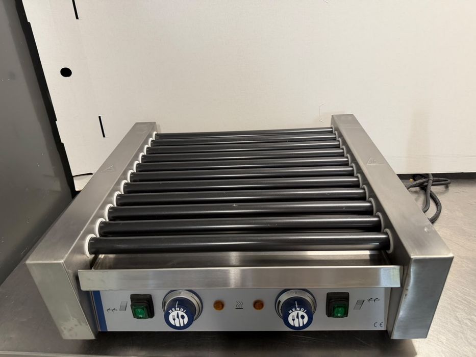 NOWY Roller Hot Dog Hendi Maszynka do parówek roler NOWA kiełbasek parowek grill maszyna hotdog dwustrefowy parowki podgrzewacz opiekacz
