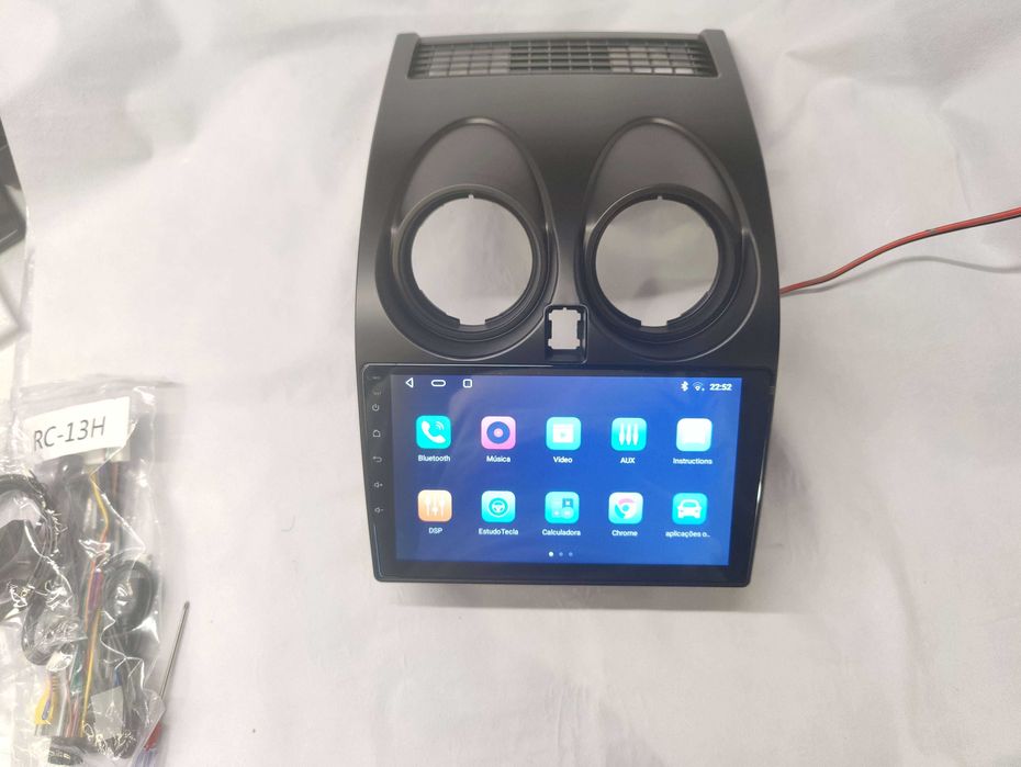Rádio Nissan Qashqai - Android 13  – 2 DIN GPS WIFI - Novo Garantia