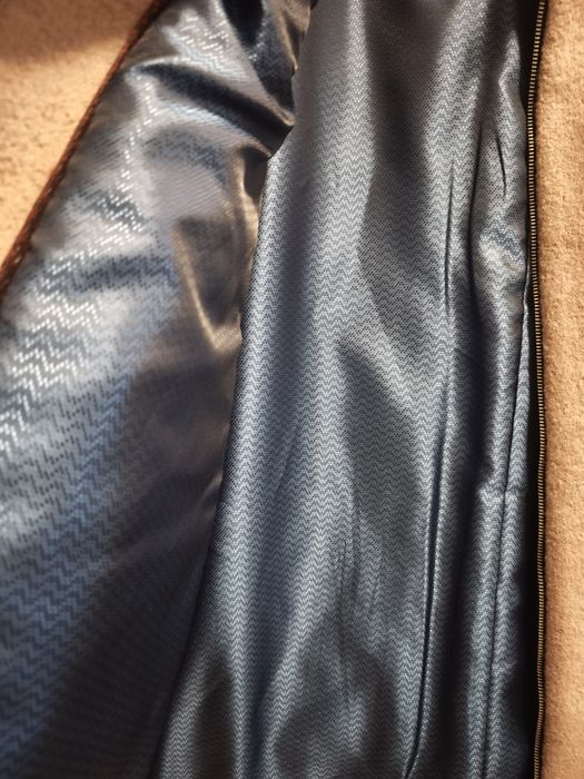 Rogoza płaszcz damski, pudrowy rozmiar M