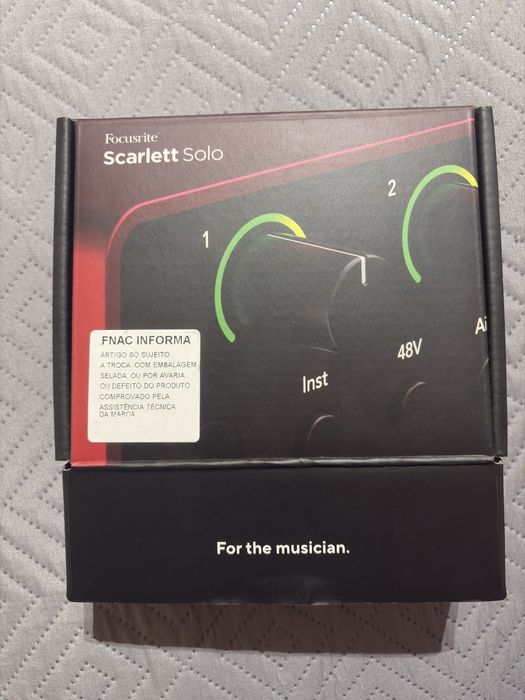Placa de som Focusrite Scarlett Solo 4th gen