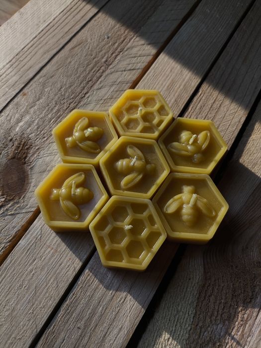 Świece z wosku pszczelego - 6 szt.