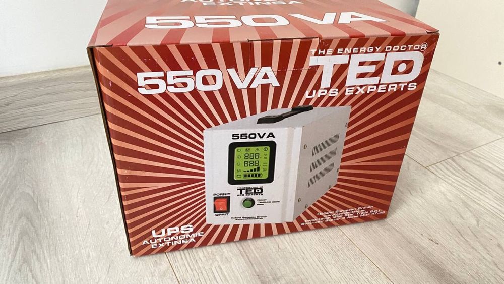UPS для котла ДБЖ Інвертор TED 550VA/300W чистий сінус в наявності