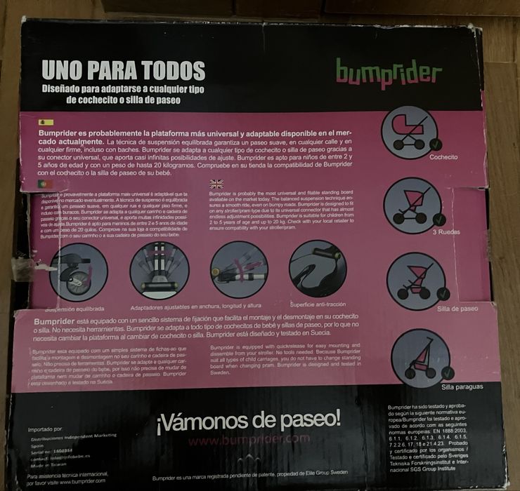 Suporte para criança para carro de bebé Bumprider