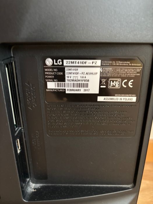TV LG LED 22 Polegadas