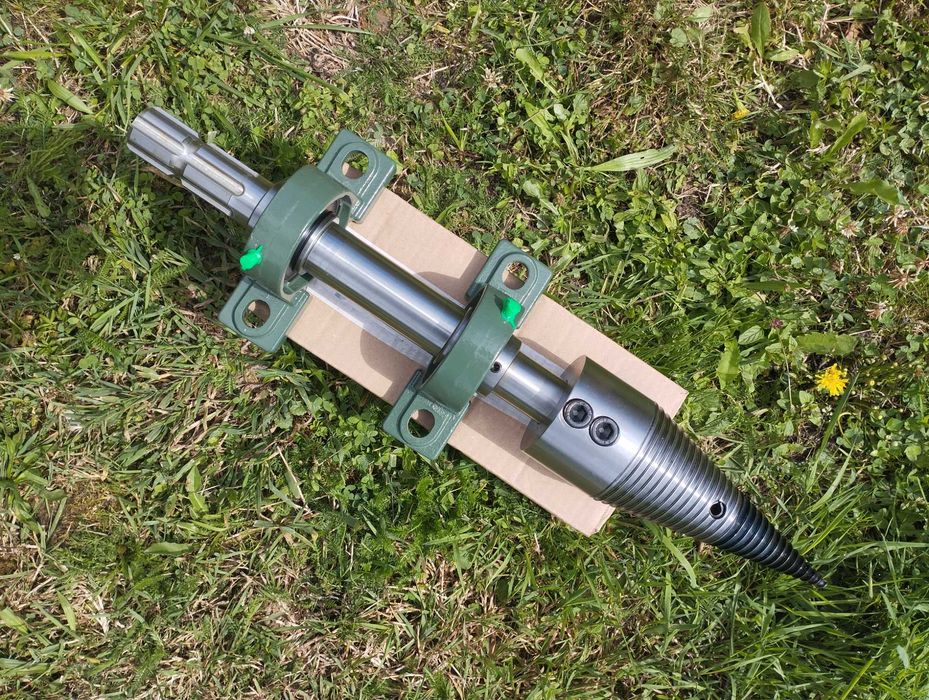 Łuparka świdrowa WOM/ świder do drewna do ciągnika / 80mm