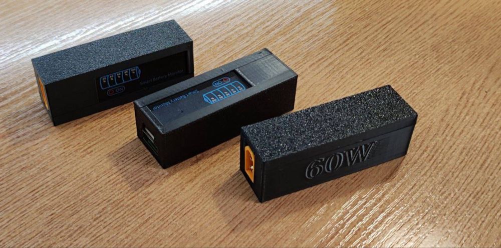 Зарядка XT60 - Type A,C з індикатором заряду