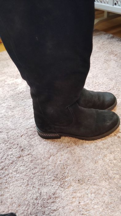 Чоботи зимові замша 37 р.