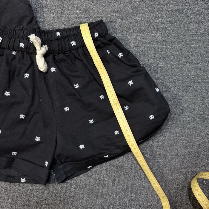 Жіночі шорти літні чорні котонові шорти на резинці розмір S-M бавовна