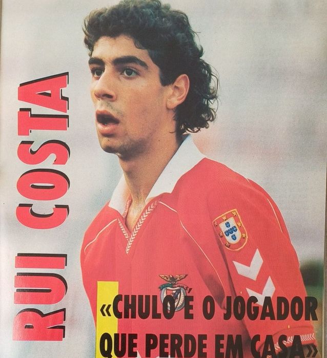 Benfica Rui Costa Revista de 1992 Rara