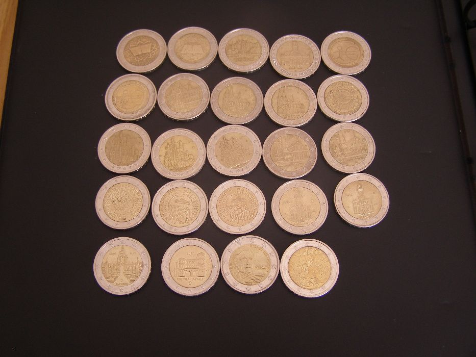 moedas comemorativas 2 euro - estrangeiras