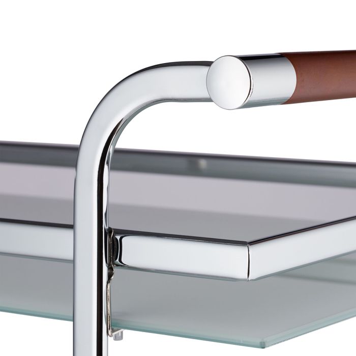 Carrinho de vidro para apoio e bebidas