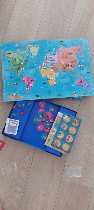 Jogo de tabuleiro A Volta ao Mundo 6-10 anos