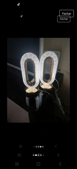 2 candieiros em acrílico