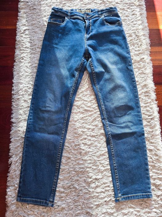 2 pares de calças de ganga 11-12 anos 152 cm