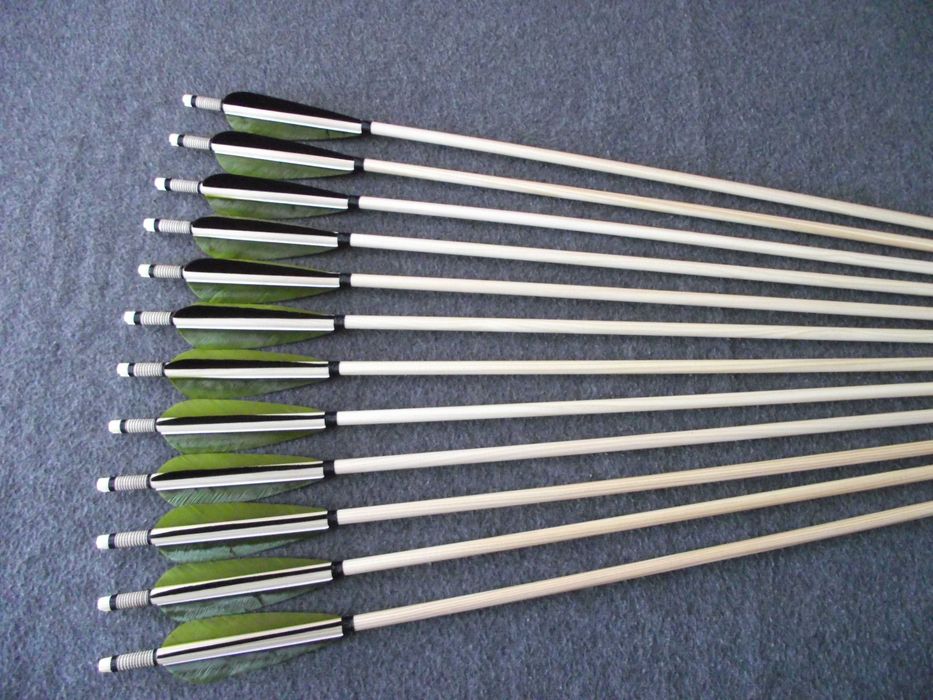 30-35 świerk 30" nr 176 Komplet strzał do łuku strzała drewniana