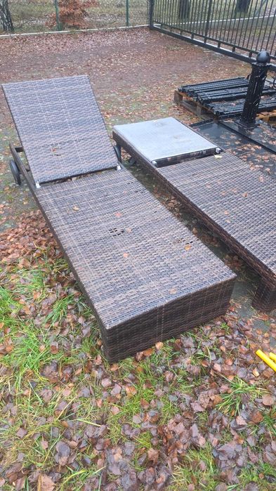 Łóżka opalacze ratanowe