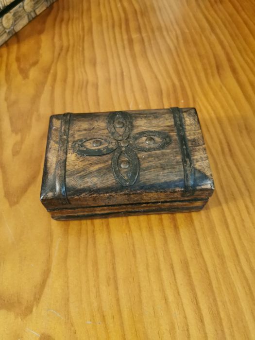 Caixa retangular madeira pura decoração em chapa