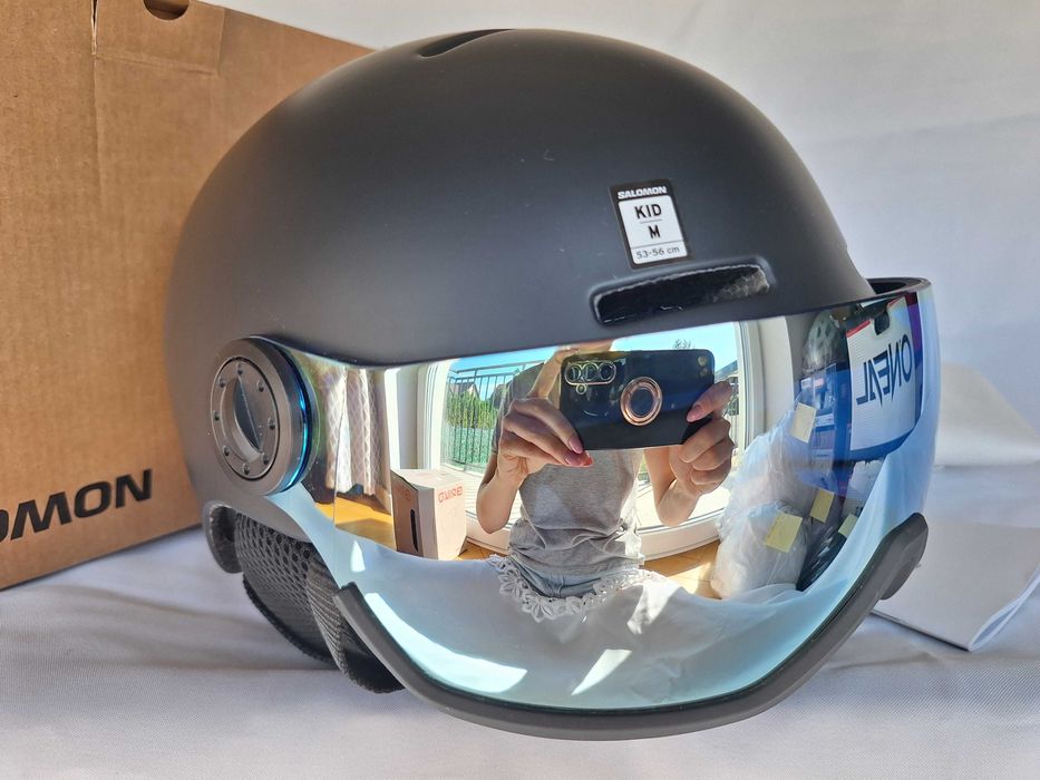 Kask narciarski juniorski Salomon Orka Visor Black S 49-53cm