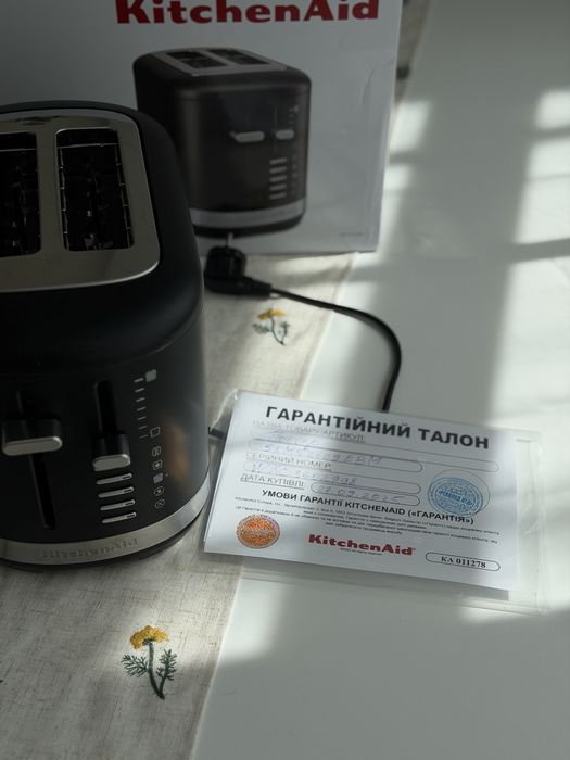 Тостер KitchenAid 5KMT2109EBM чорний матовий!