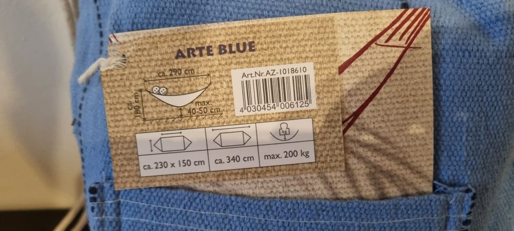 Hamak Amazonas Arte Blue - nowy
