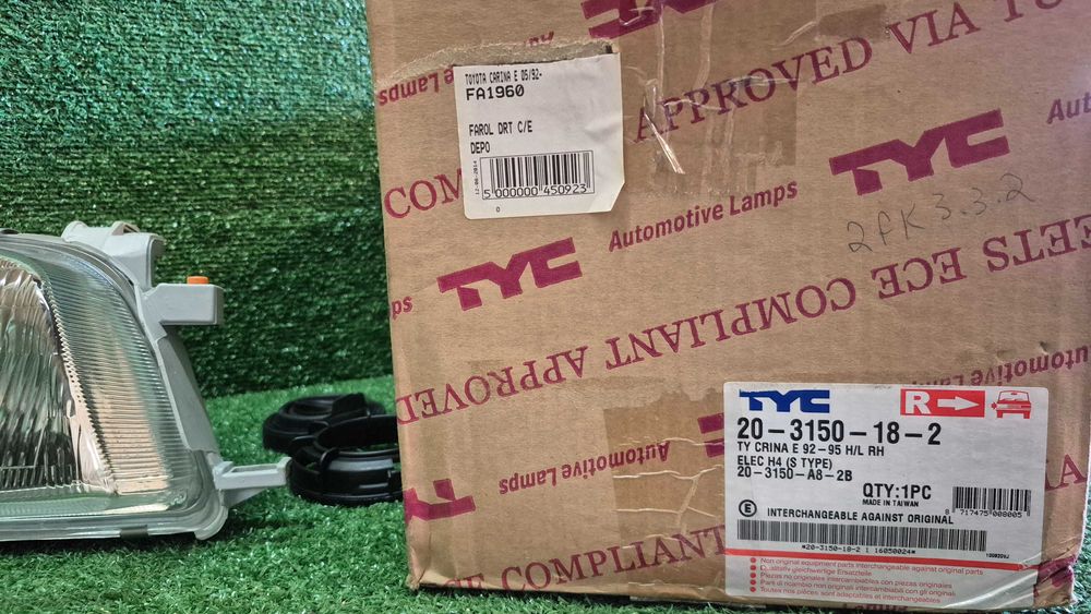 Otica Farol Direito Toyota Carina E T19 1992 a 1995 Ref. 20-A3150-18-2 NOVO TYC