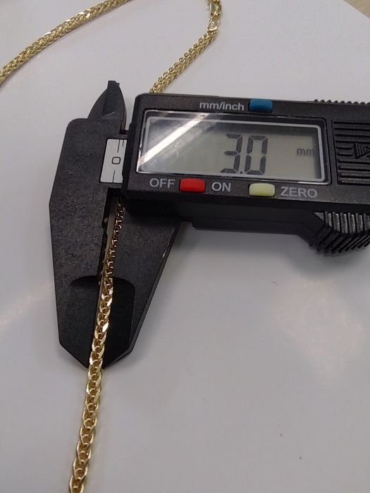 Złoty łańcuszek splot Lisi Ogon 3 mm PR 585