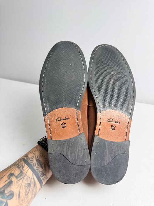 Mokasyny skórzane Clarks r. 42  peny loafers