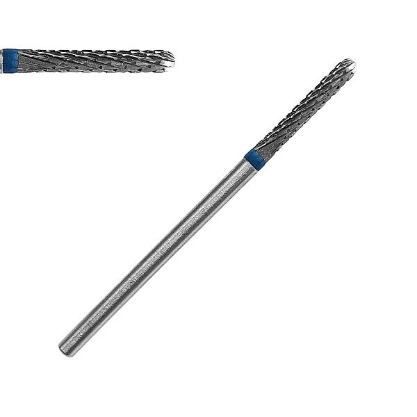 Frez carbide HQ - walec szpila niebieski / Bass Cosmetics