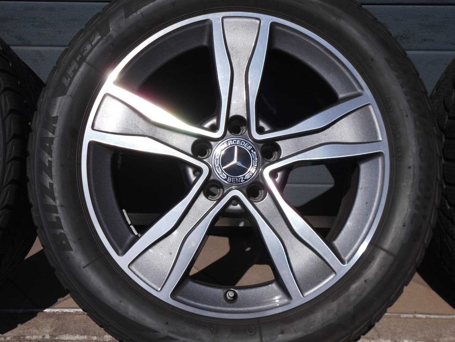 ! Koła zimowe aluminiowe 17 5x112 Oryg Mercedes C W205 czujniki TPMS