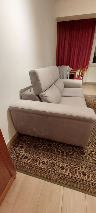 Sofá 3 lugares com com extensível