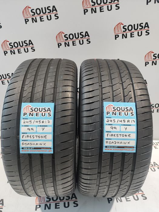 2 pneus semi novos 245-45R17 firestone - Oferta dos portes